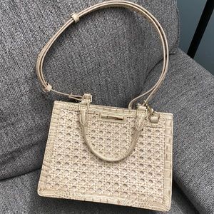 Off white/tan Brahmin bag